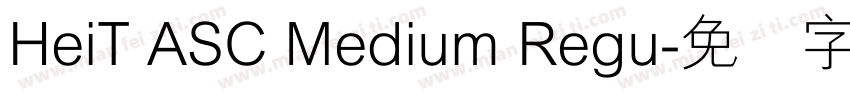 HeiT ASC Medium Regu字体转换